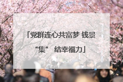 党群连心共富梦 钱景 “集” 结幸福力